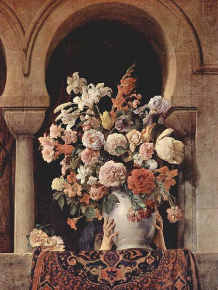 Vase of Flowers on the Window of a Harem